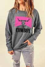 Load image into Gallery viewer, COWBOY Bull Graphic Sweatshirt