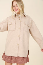 Load image into Gallery viewer, Diana Light beige shacket with pockets