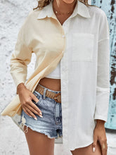 Load image into Gallery viewer, Two-Tone Contrast Drop Shoulder Shirt