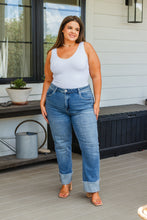 Load image into Gallery viewer, Jones High Rise Cuffed Straight Jeans