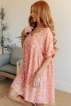 Load image into Gallery viewer, Rodeo Lights Dolman Sleeve Dress in Coral Floral