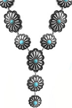 Load image into Gallery viewer, Ali-Mae WESTERN CONCHO FLOWER GEM STONE NECKLACE SET