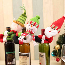 Load image into Gallery viewer, Christmas Gnome Wine Bottle Decoration