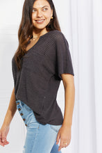 Load image into Gallery viewer, Zenana Full Size Spring It On Keyhole Jacquard Sweater in Gray