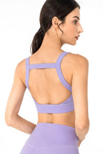 Load image into Gallery viewer, Open Back Pleated Detail Sports Bra