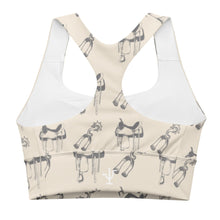 Load image into Gallery viewer, Spurs &amp; Saddles Longline sports bra