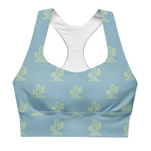 Load image into Gallery viewer, Cactus Cutie Longline sports bra