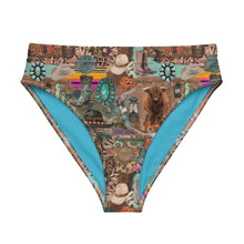 Load image into Gallery viewer, Western Turquoise Junkie high-waisted bikini bottom