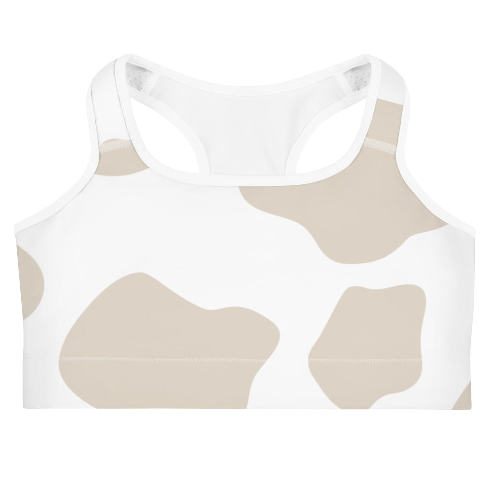 Brown Cow Sports bra With Piping