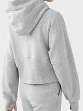Load image into Gallery viewer, Half-Zip Long Sleeve Sports Hoodie