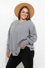Load image into Gallery viewer, Zenana Comfort Awaits Full Size Slouchy Side Slit Sweater