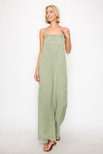 Load image into Gallery viewer, RISEN Wide Leg Tencel Overalls