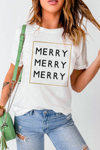 Load image into Gallery viewer, MERRY Graphic Round Neck T-Shirt