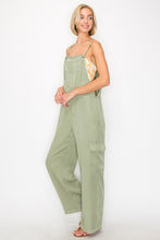 Load image into Gallery viewer, RISEN Wide Leg Tencel Overalls