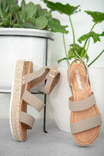 Load image into Gallery viewer, WeeBoo On the Doorstep Espadrille Platform Sandals in Taupe