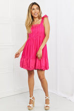 Load image into Gallery viewer, White Birch Make It Count Full Size Lace Detail Mini Dress