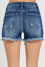 Load image into Gallery viewer, RISEN Full Size High Rise Distressed Denim Shorts
