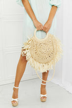 Load image into Gallery viewer, Fame Found My Paradise Straw Handbag