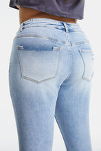 Load image into Gallery viewer, BAYEAS Full Size Distressed Raw Hem High Waist Flare Jeans