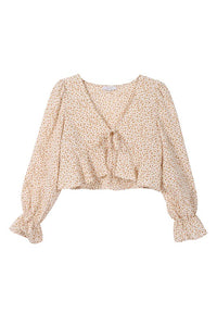 Mesa floral frill blouse