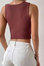 Load image into Gallery viewer, Ribbed Round Neck Sleeveless Knit Top