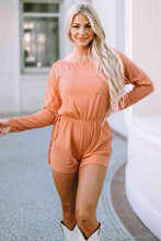 Load image into Gallery viewer, Long Sleeve Round Neck Romper