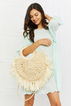 Load image into Gallery viewer, Fame Found My Paradise Straw Handbag