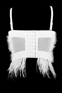All-Over Feather Bustier