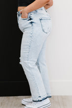 Load image into Gallery viewer, RISEN Full Size Stella Acid Wash Distressed Straight Jeans