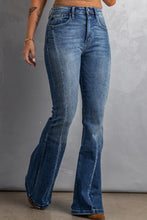 Load image into Gallery viewer, High Waist Flare Jeans with Pockets