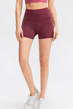 Load image into Gallery viewer, High Waist Exposed Seam Yoga Shorts