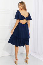 Load image into Gallery viewer, Davi &amp; Dani Full Size Let&#39;s Laugh Smocked Bow-Look Back Dress