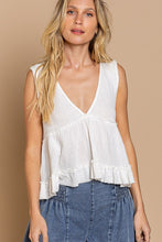Load image into Gallery viewer, Sleeveless V-neck Mini Babydoll Tank Top