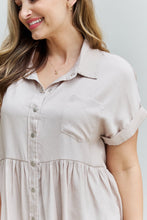 Load image into Gallery viewer, HEYSON Find Yourself Full Size Soft Tencel Babydoll Blouse