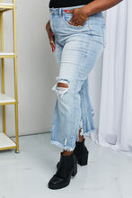 Load image into Gallery viewer, RISEN Full Size Distressed Fringe Hem Cropped Jeans
