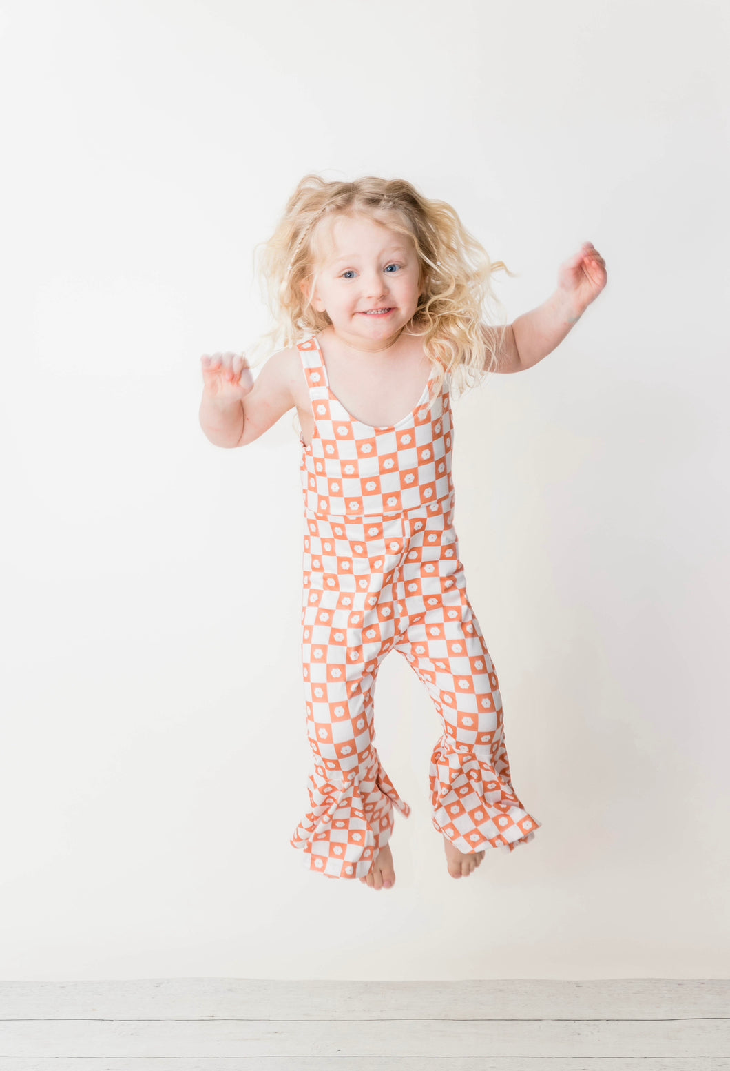 Toddler/Kids Floral Print Flare Jumpsuit