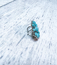 Load image into Gallery viewer, Flower Turquoise Ring