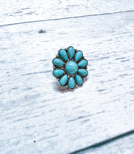 Load image into Gallery viewer, Flower Turquoise Ring