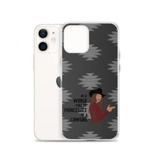 Load image into Gallery viewer, Be A Cowgirl (Brunette) iPhone Case