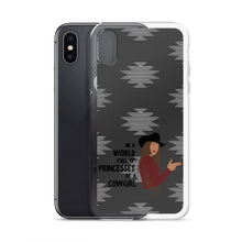 Load image into Gallery viewer, Be A Cowgirl (Brunette) iPhone Case