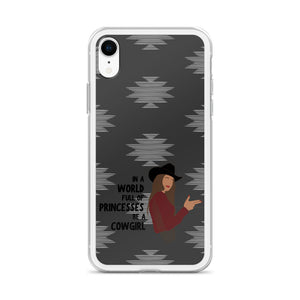 Be A Cowgirl (Brunette) iPhone Case