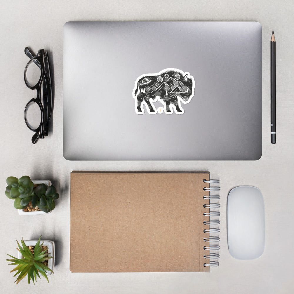 Space Bison Sticker – The Cactus Brand