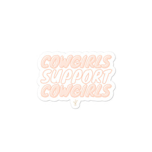 Cowgirls Support Cowgirls Sticker