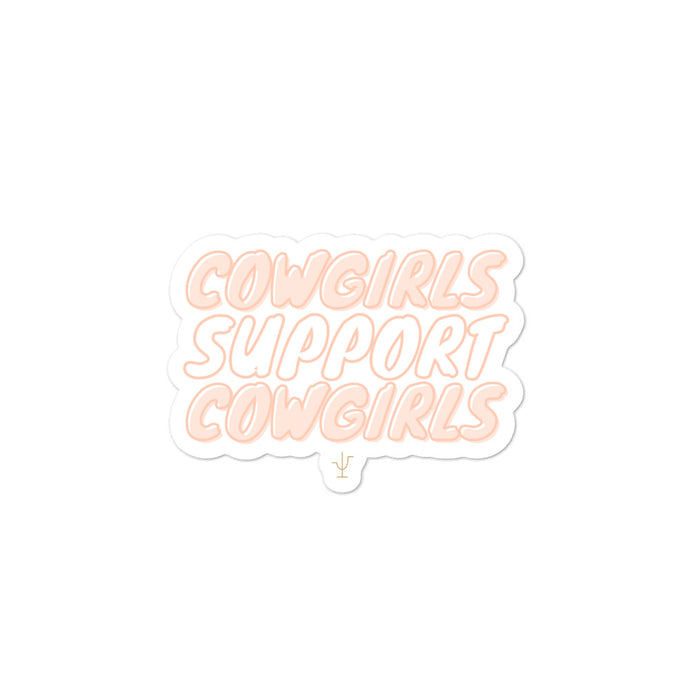Cowgirls Support Cowgirls Sticker