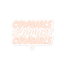 Load image into Gallery viewer, Cowgirls Support Cowgirls Sticker