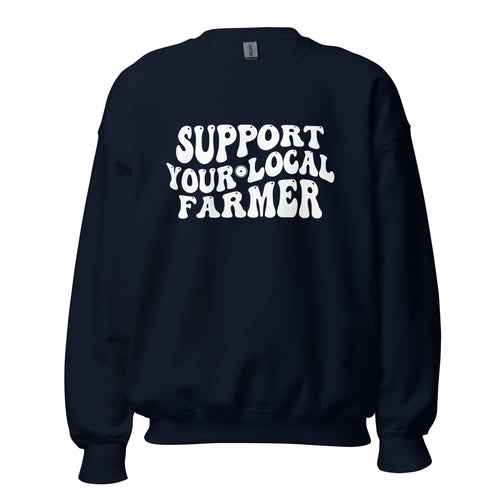 Retro Support Farmers Unisex Sweatshirt