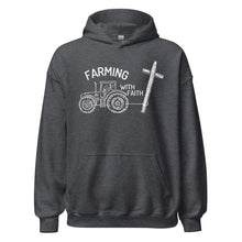 Load image into Gallery viewer, Farming With Faith Unisex Hoodie