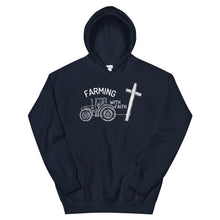 Load image into Gallery viewer, Farming With Faith Unisex Hoodie