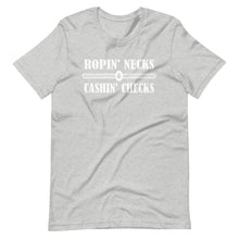 Load image into Gallery viewer, Ropin Necks &amp; Cashin Checks Unisex T-Shirt