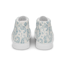 Load image into Gallery viewer, TCB Paisley Blues high top shoes